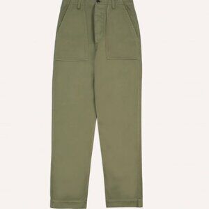 Drake's - Light Olive Cotton Fatigue Trouser - Size 30